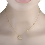 Exclusive 14K Yellow Gold 0.75ct Diamond Butterfly Pendant Necklace