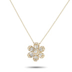 Exclusive 14K Yellow Gold 1.25ct Diamond Pendant Necklace PN14994-Y – A stunning starburst pendant covered in Diamonds totali