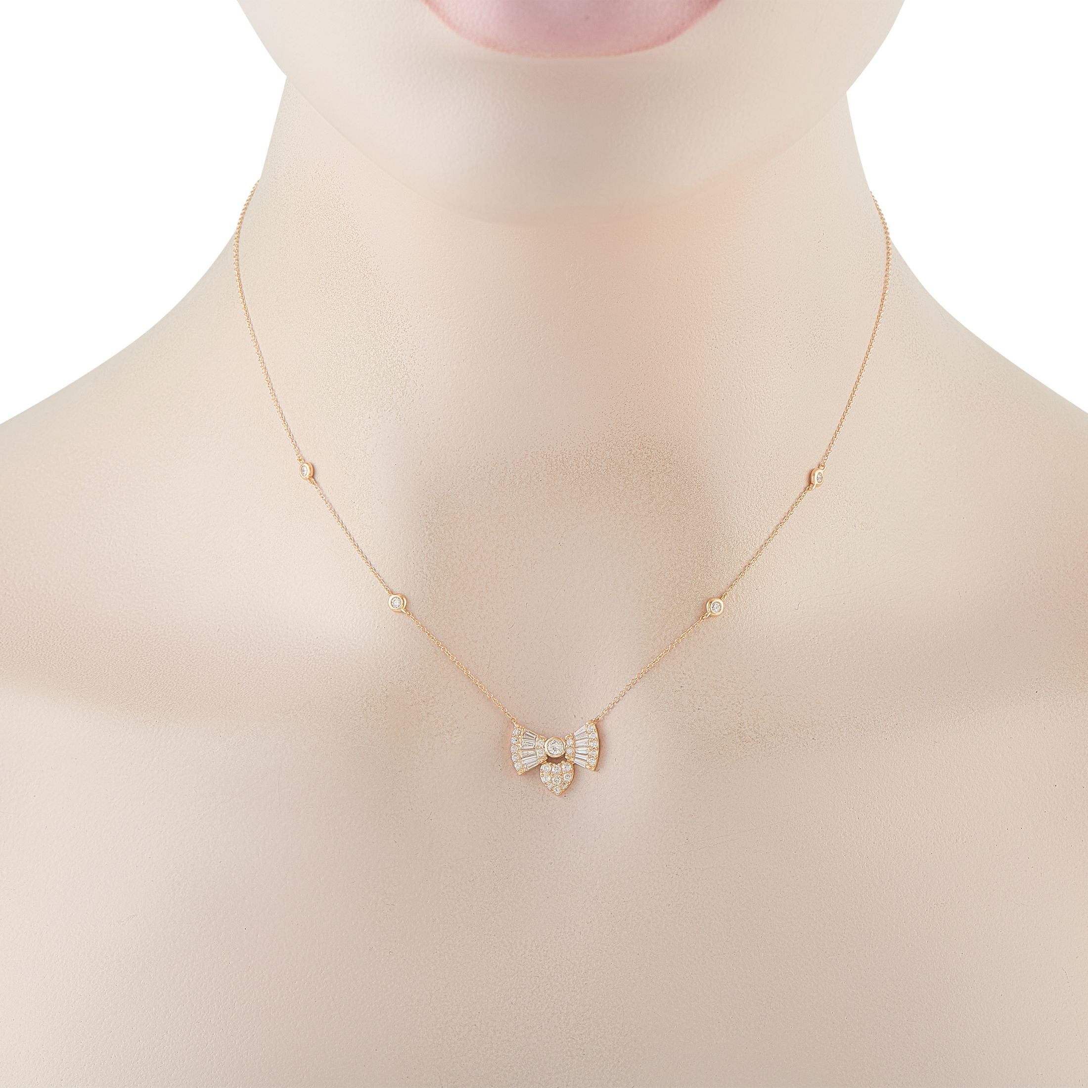 Exclusive 14K Yellow Gold 0.75ct Diamond Necklace