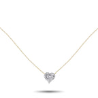 Exclusive 14K Yellow Gold 0.71ct Diamond Heart Necklace MF04-080625 – This charming 14K Yellow Gold necklace is the perfect w
