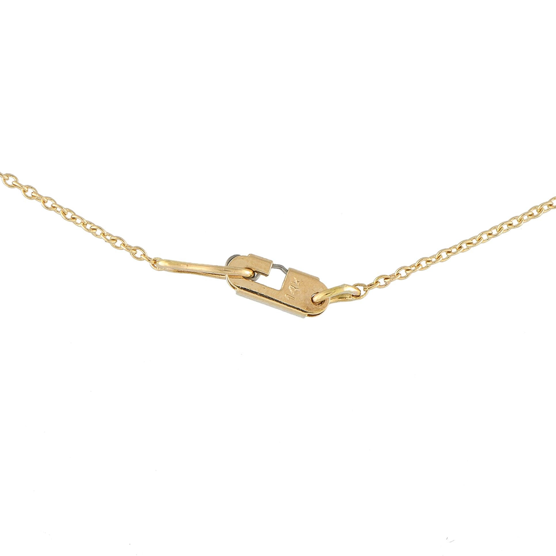 Exclusive 14K Yellow Gold 0.71ct Diamond Heart Necklace