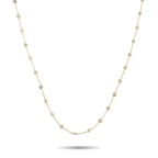 14K Yellow Gold 4.42ct Diamond Station Necklace