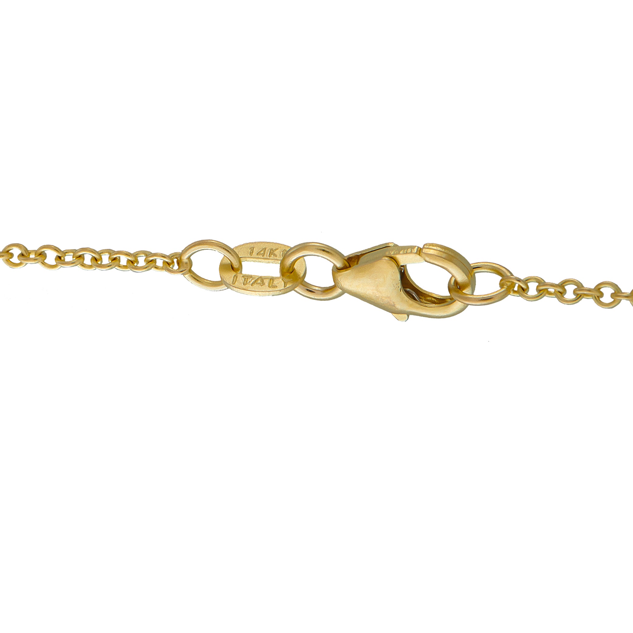 Exclusive 14K Yellow Gold 4.42ct Diamond Station Necklace