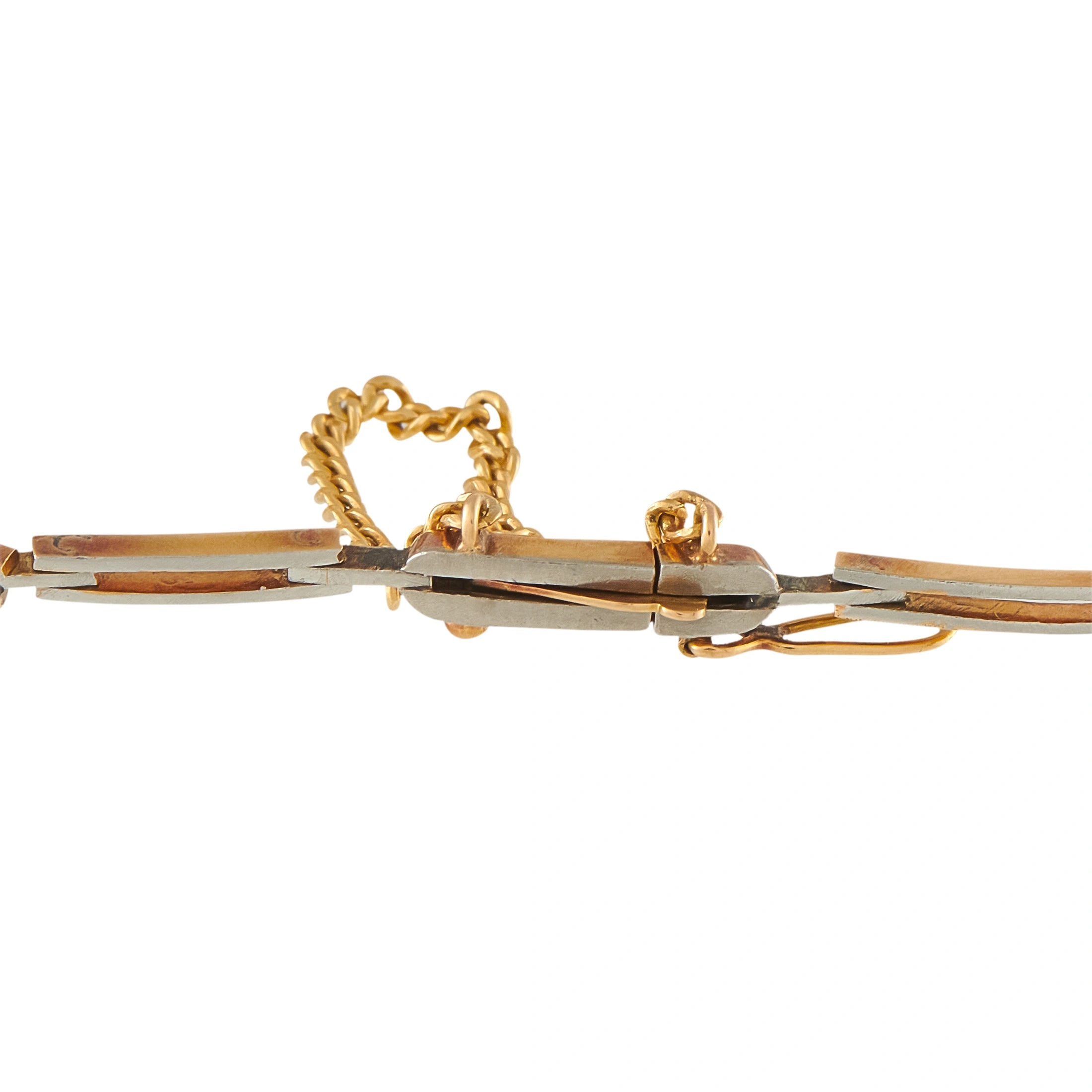 14K Yellow Gold 0.30ct Diamond Pearl Bracelet