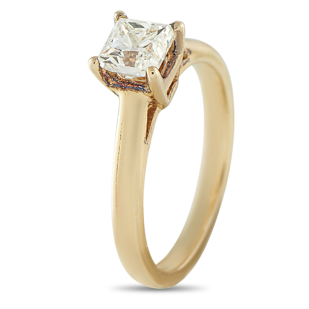 Exclusive 14K Yellow Gold 1.0ct Diamond Solitare Ring