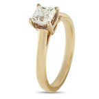 Exclusive 14K Yellow Gold 1.0ct Diamond Solitare Ring