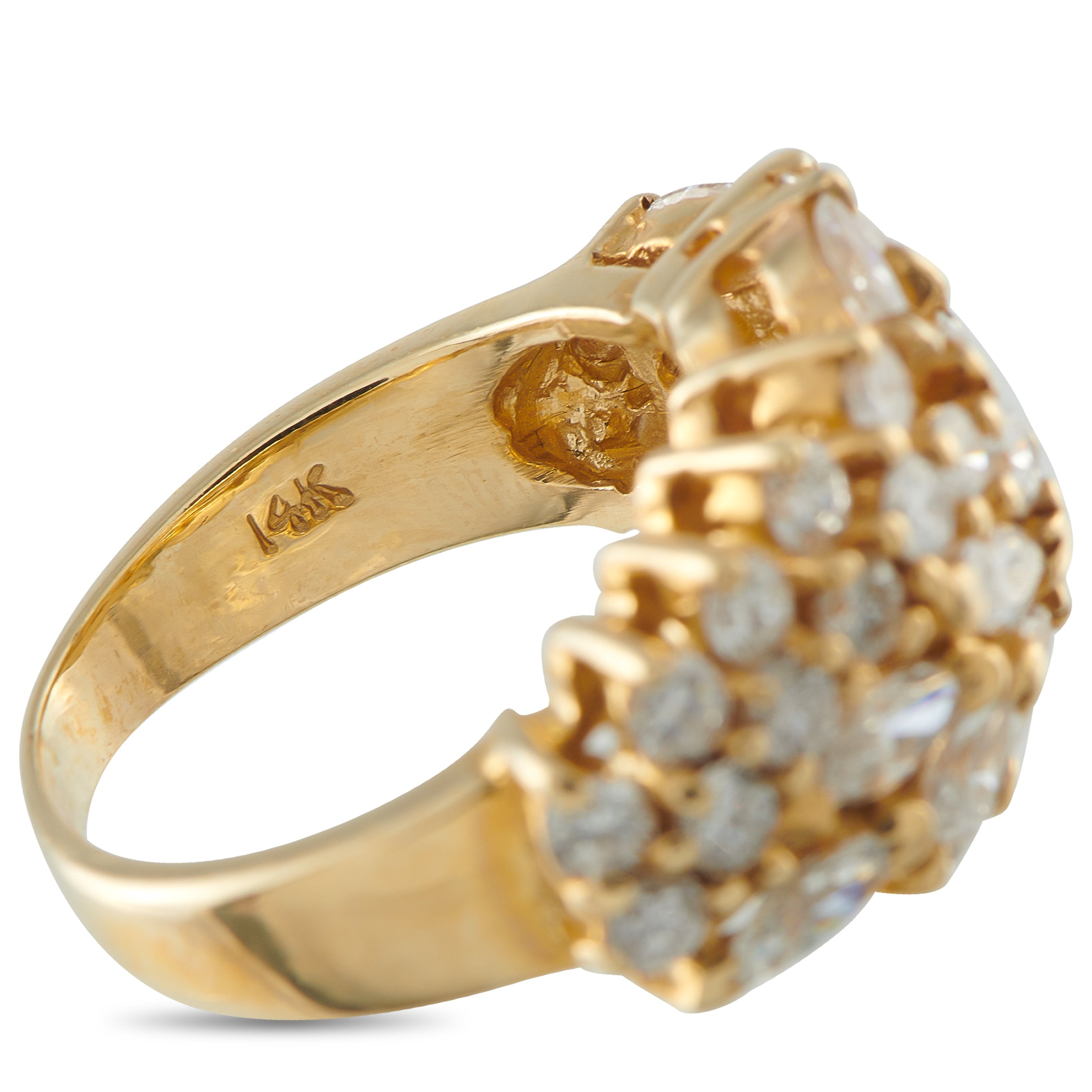 14K Yellow Gold 2.46ct Diamond Ring
