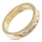 14K Yellow Gold 0.75ct Diamond Half-Eternity Band