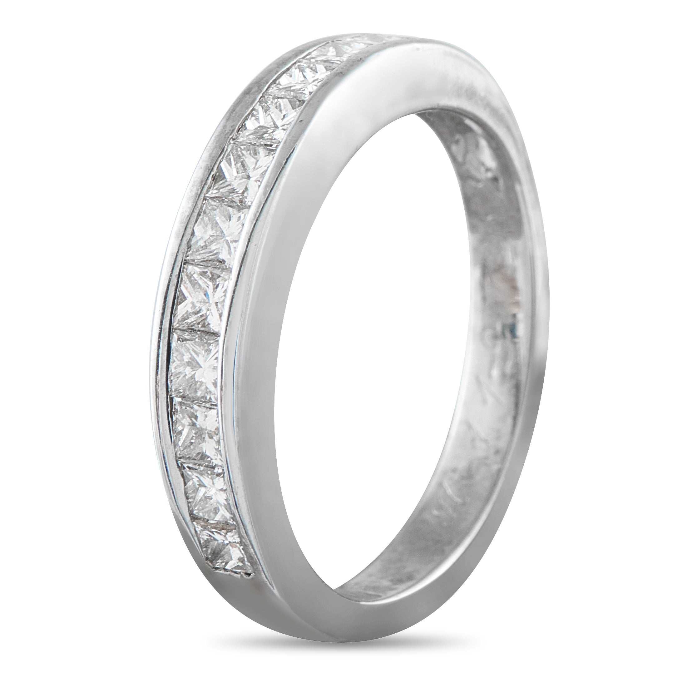 Exclusive 18K White Gold 0.60ct Diamond Half-Eternity Ring