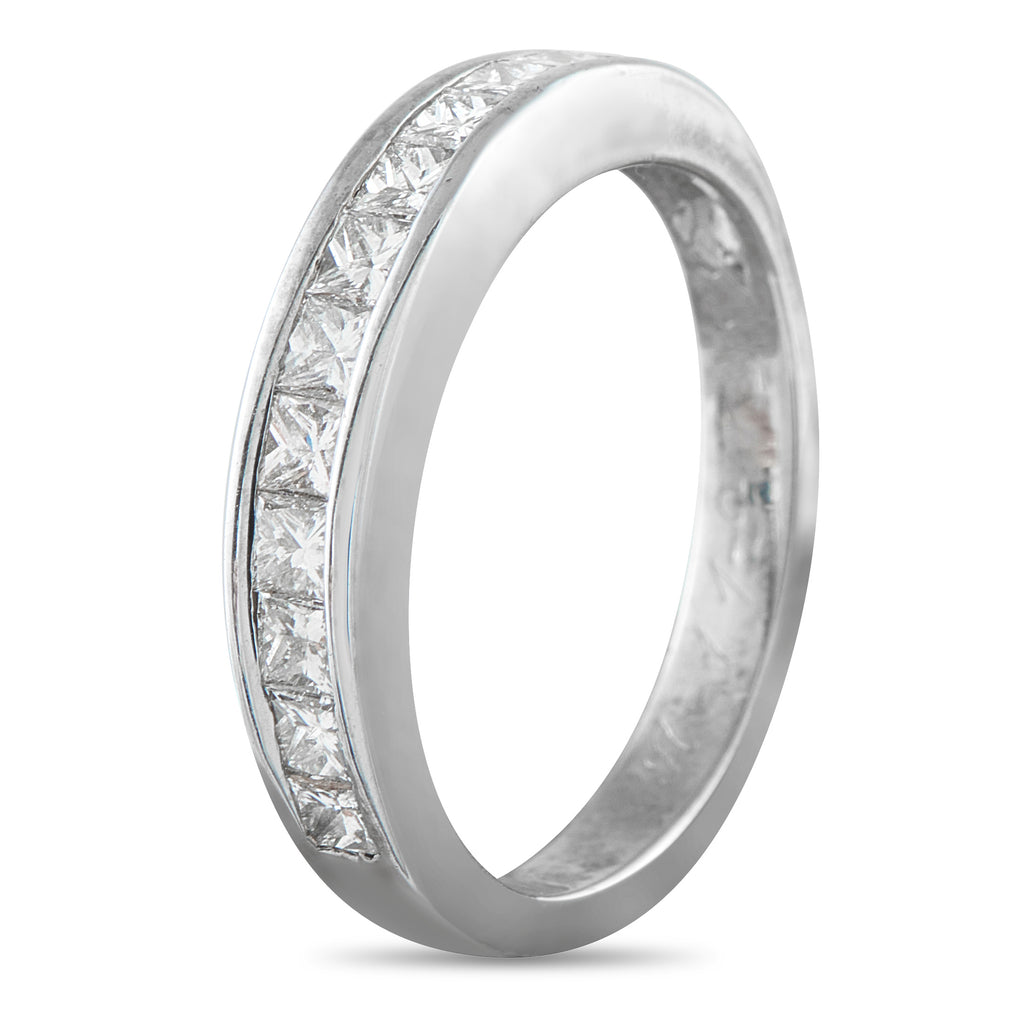 18K White Gold 0.60ct Diamond Half-Eternity Ring