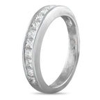 18K White Gold 0.60ct Diamond Half-Eternity Ring