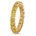 14K Yellow Gold 2.50ct Yellow Diamond Eternity Ring