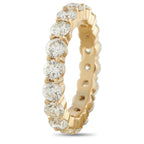 14K Yellow Gold 4.50ct Diamond Eternity Ring