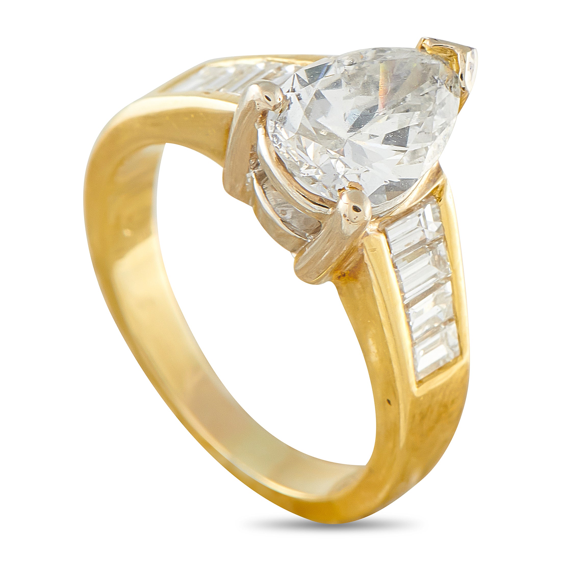 14K Yellow Gold 2.42ct Diamond Ring