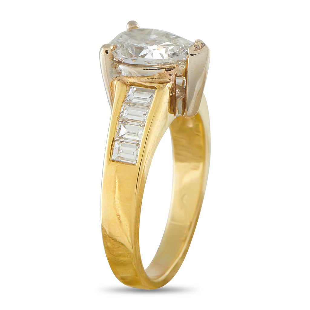 14K Yellow Gold 2.42ct Diamond Ring