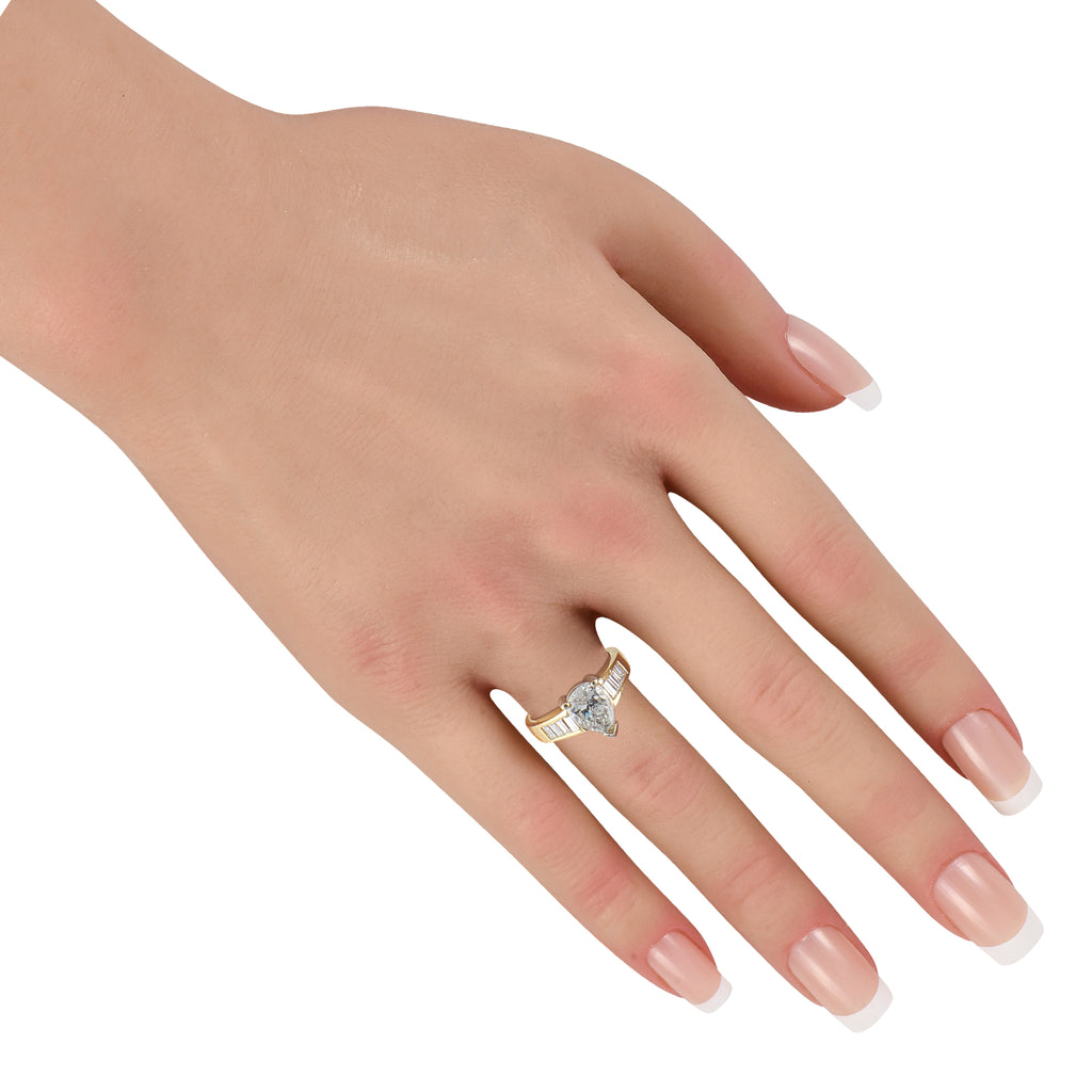 14K Yellow Gold 2.42ct Diamond Ring