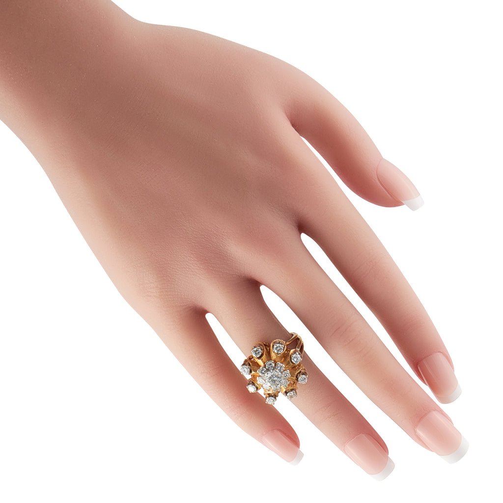 14K Yellow Gold 2.0ct Diamond Ring