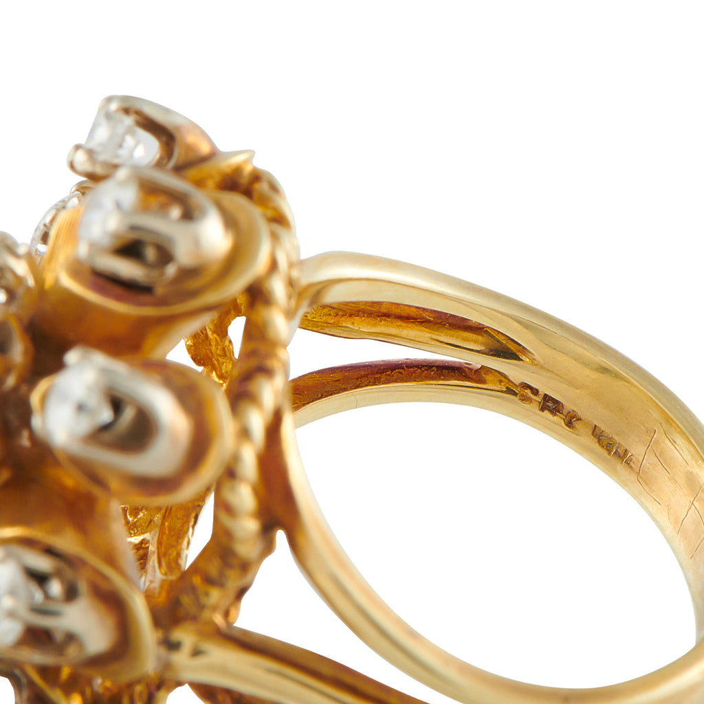 14K Yellow Gold 2.0ct Diamond Ring