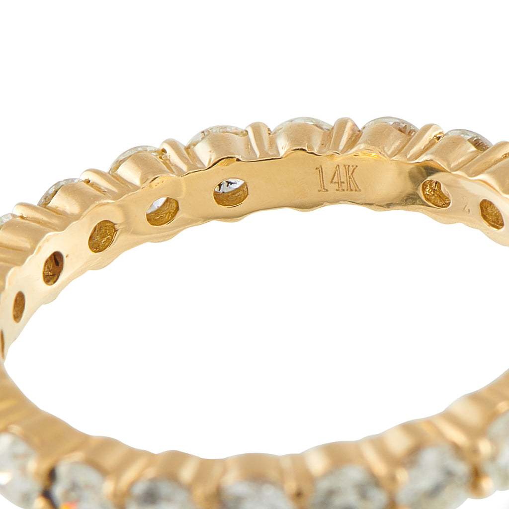 14K Yellow Gold 2.04ct Diamond Eternity Band