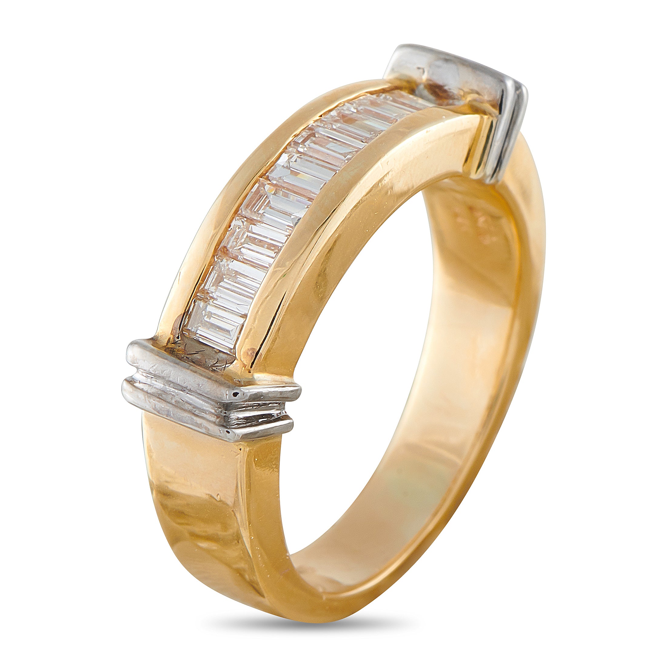 14K Yellow Gold 0.75ct Diamond Ring