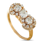 Antique 14K Yellow Gold 1.0ct Diamond Ring