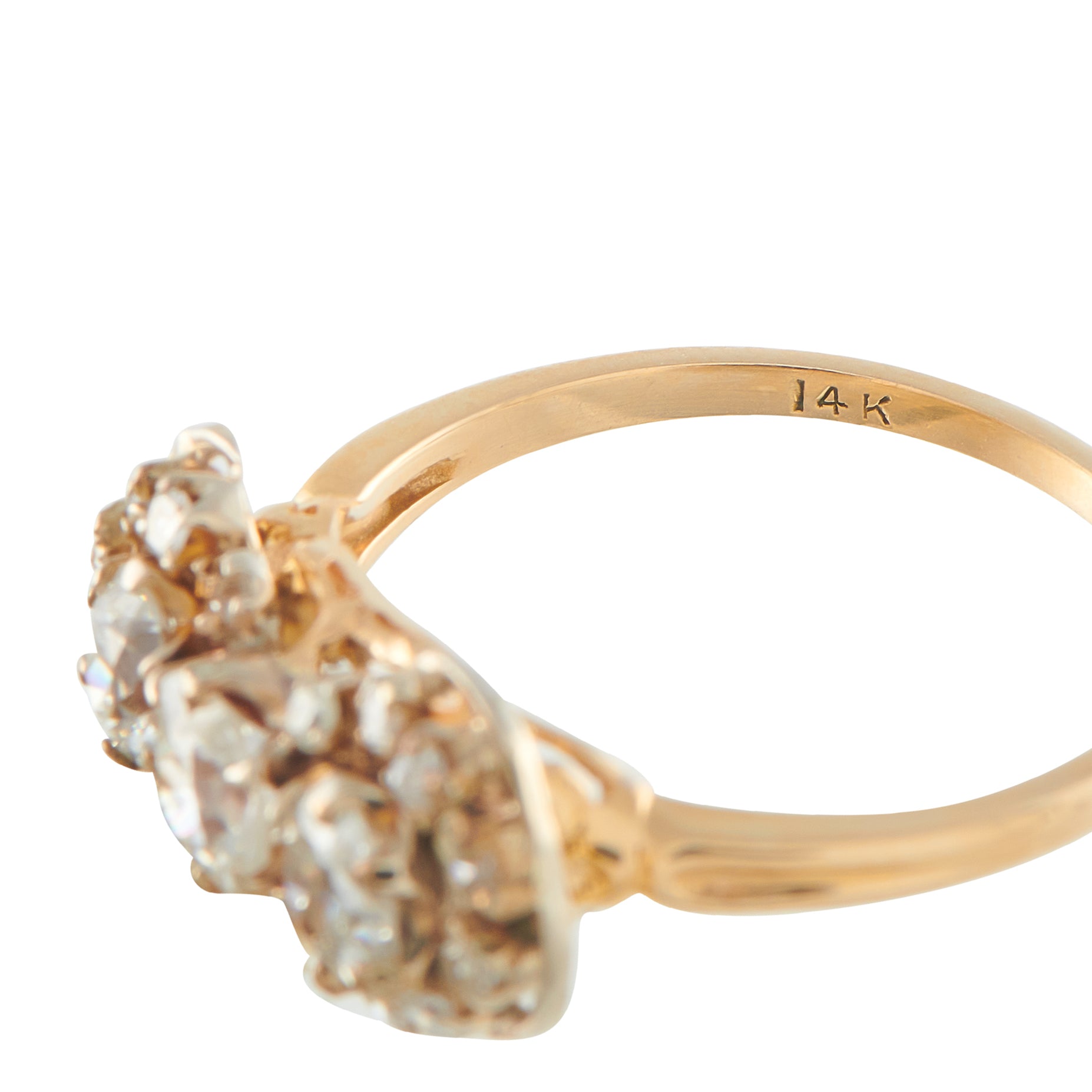 Antique 14K Yellow Gold 1.0ct Diamond Ring