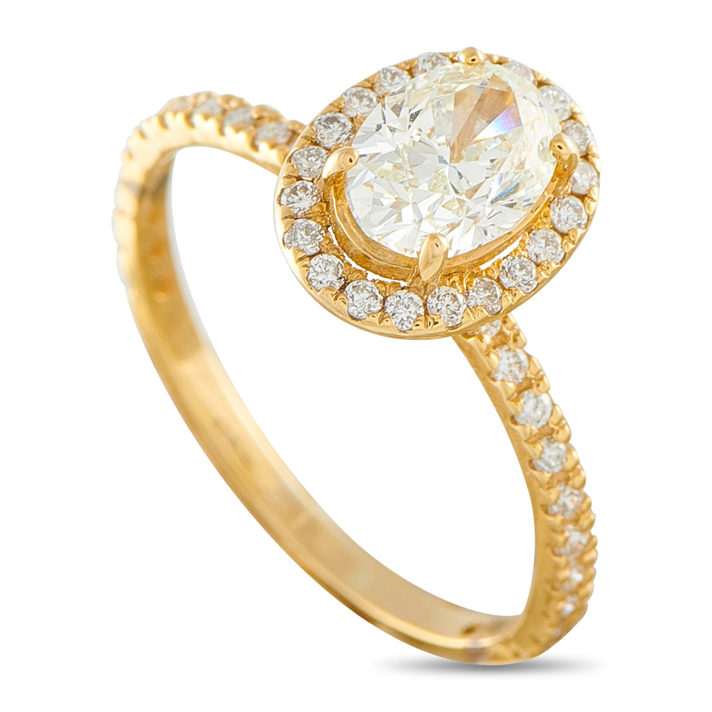 14K Yellow Gold 1.20ct Diamond Ring