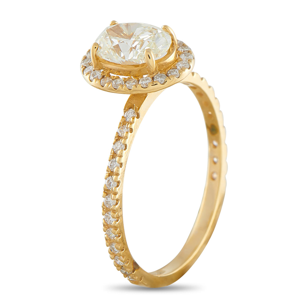 14K Yellow Gold 1.20ct Diamond Ring