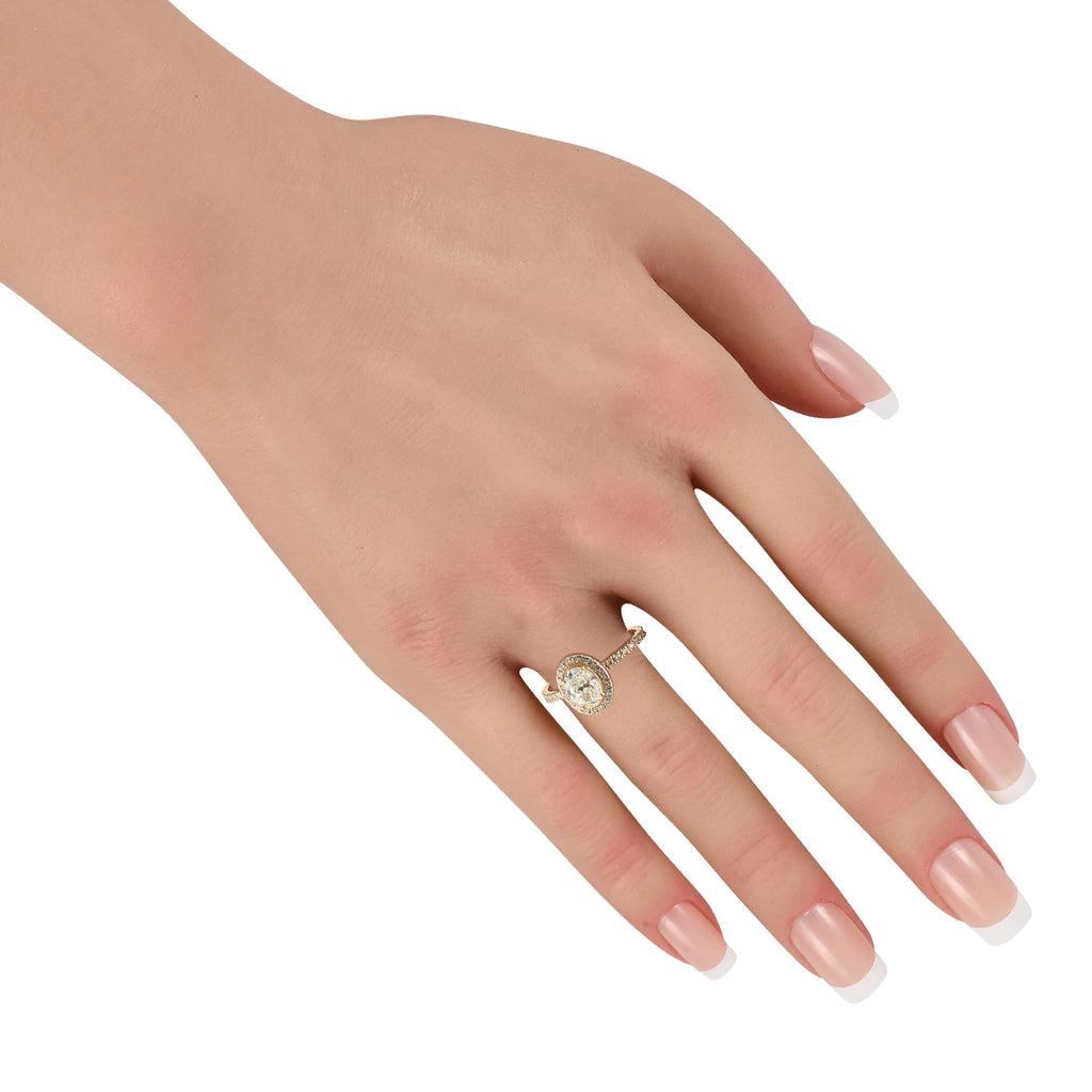 14K Yellow Gold 1.20ct Diamond Ring