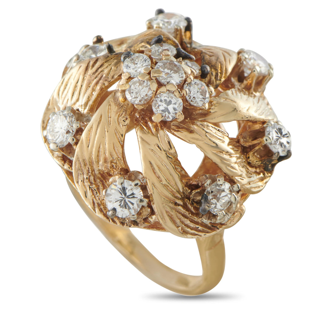 14K Yellow Gold 1.20ct Diamond Ring