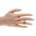 14K Yellow Gold 1.14ct Diamond Woven Ring