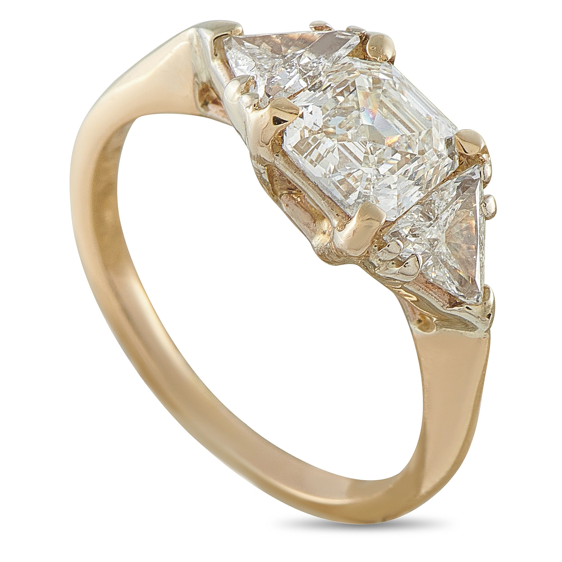 14K Yellow Gold 1.16ct Diamond Ring