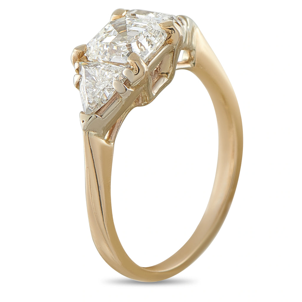 14K Yellow Gold 1.16ct Diamond Ring