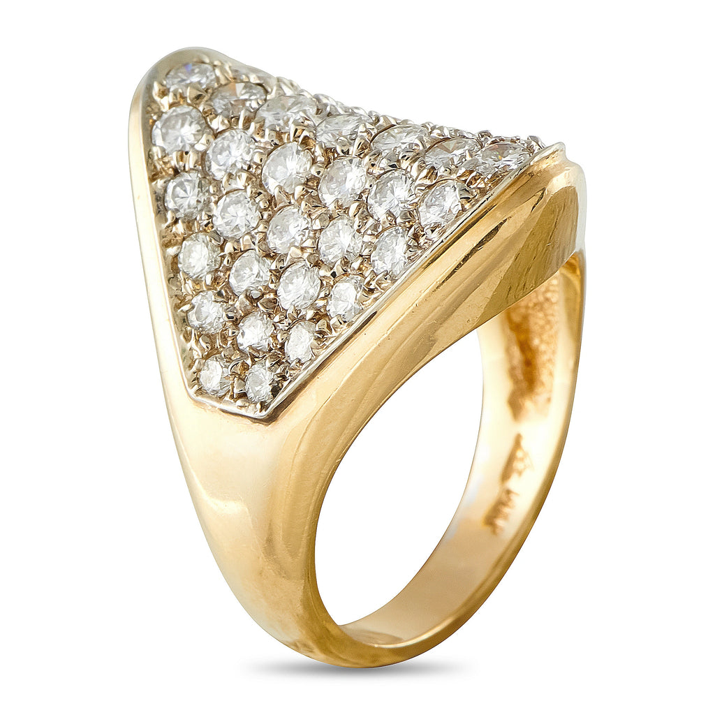 14K Yellow Gold 1.65ct Diamond Ring