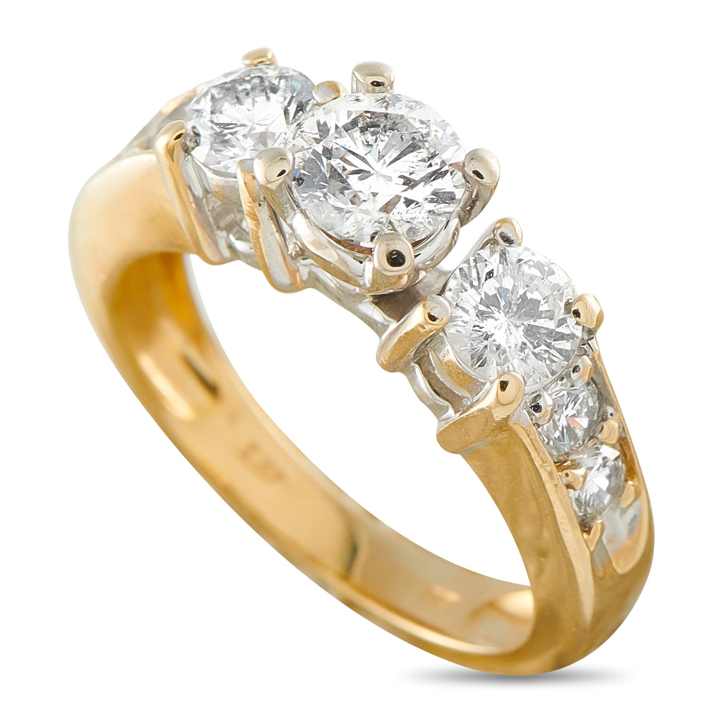 14K Yellow Gold 1.51ct Diamond Ring