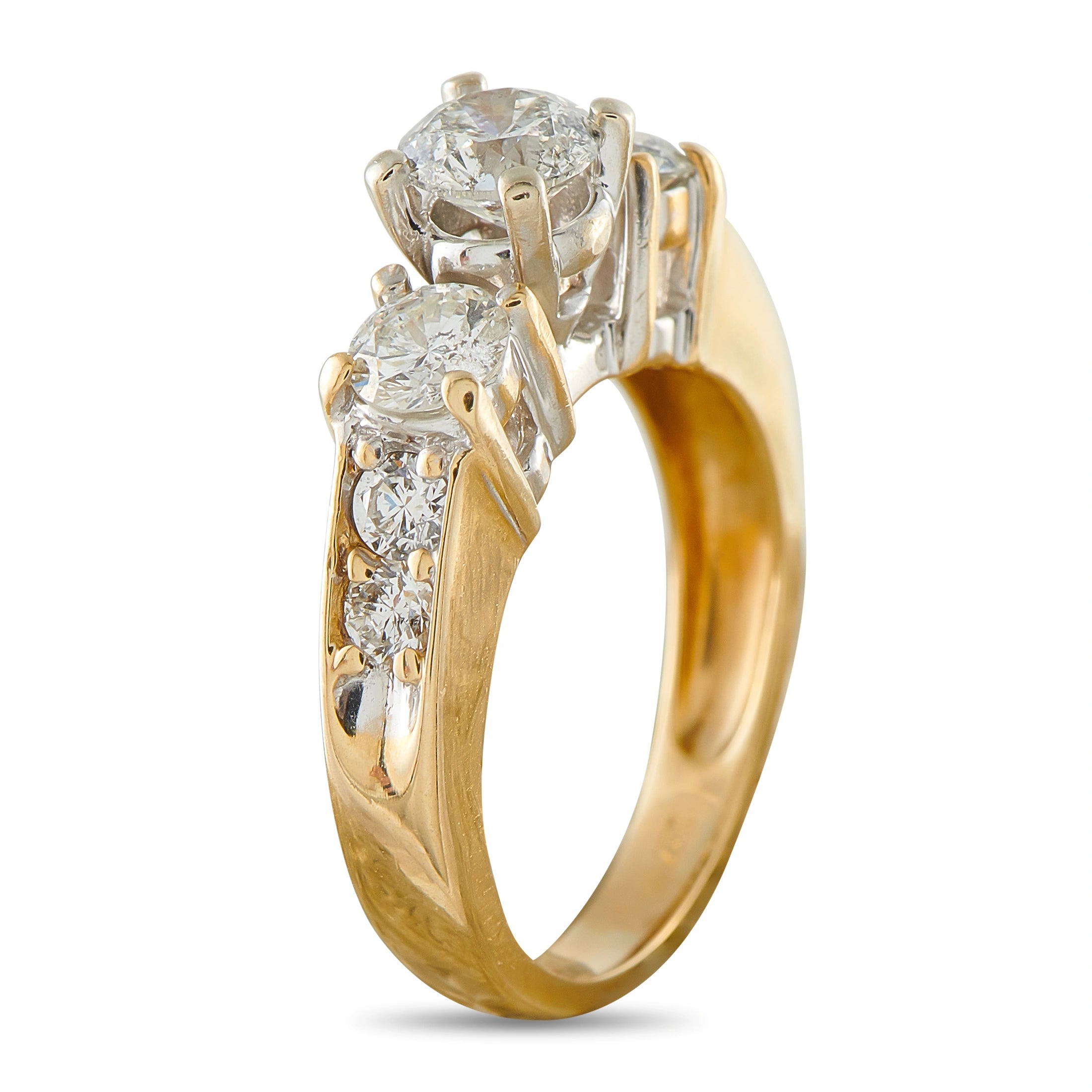 14K Yellow Gold 1.51ct Diamond Ring