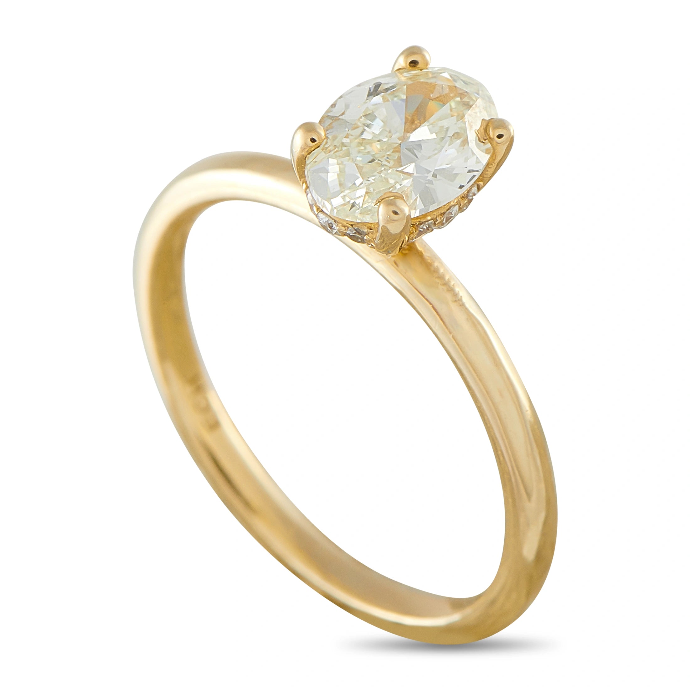 14K Yellow Gold 1.11ct Diamond Ring