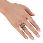 14K Yellow Gold 1.0ct Diamond and Ruby Ring