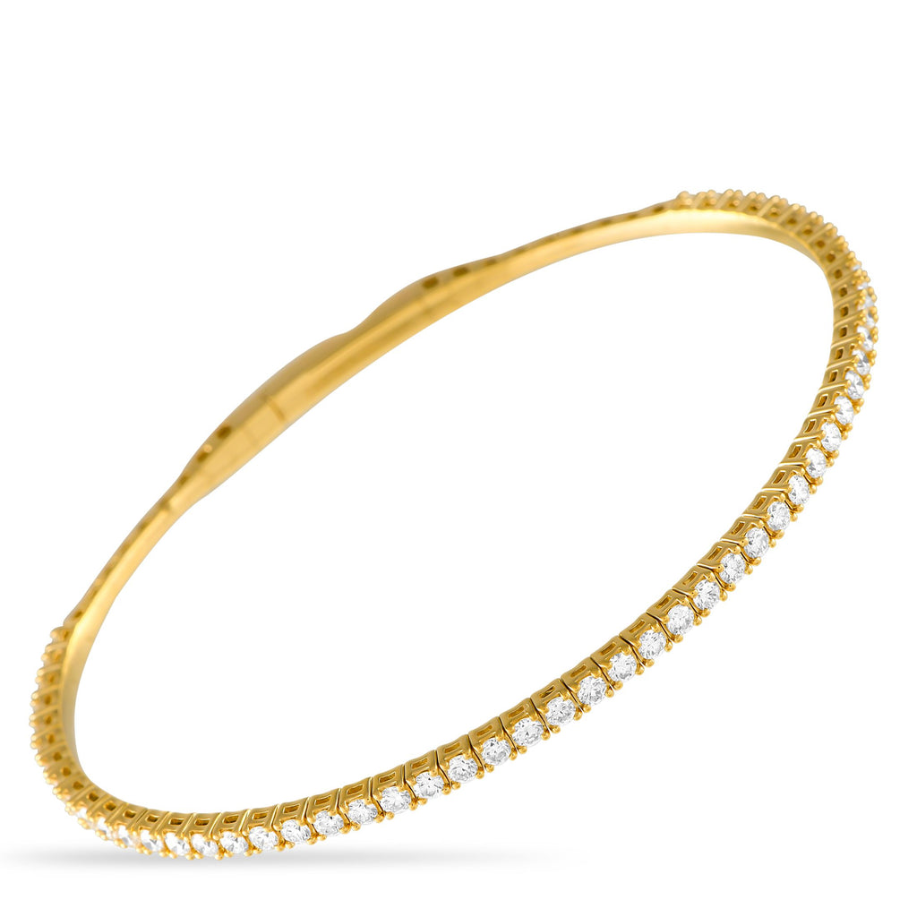 Exclusive 14K Yellow Gold 1.55ct Lab-Grown Diamond Bracelet MF42-041625 – A stunning series of Lab Grown Diamonds totaling 1