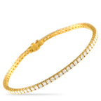 Exclusive 14K Yellow Gold 3.25ct Lab-Grown Diamond Tennis Bracelet MF02-041725 – This impeccably crafted tennis bracelet will