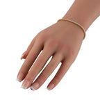 Exclusive 14K Yellow Gold 3.25ct Lab-Grown Diamond Tennis Bracelet