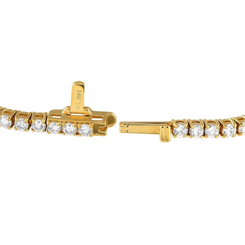 Exclusive 14K Yellow Gold 4.40ct Lab-Grown Diamond Tennis Bracelet