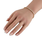 Exclusive 14K Yellow Gold 3.05ct Lab-Grown Diamond Tennis Bracelet