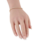 14K Yellow Gold 3.40ct Lab-Grown Diamond Tennis Bracelet
