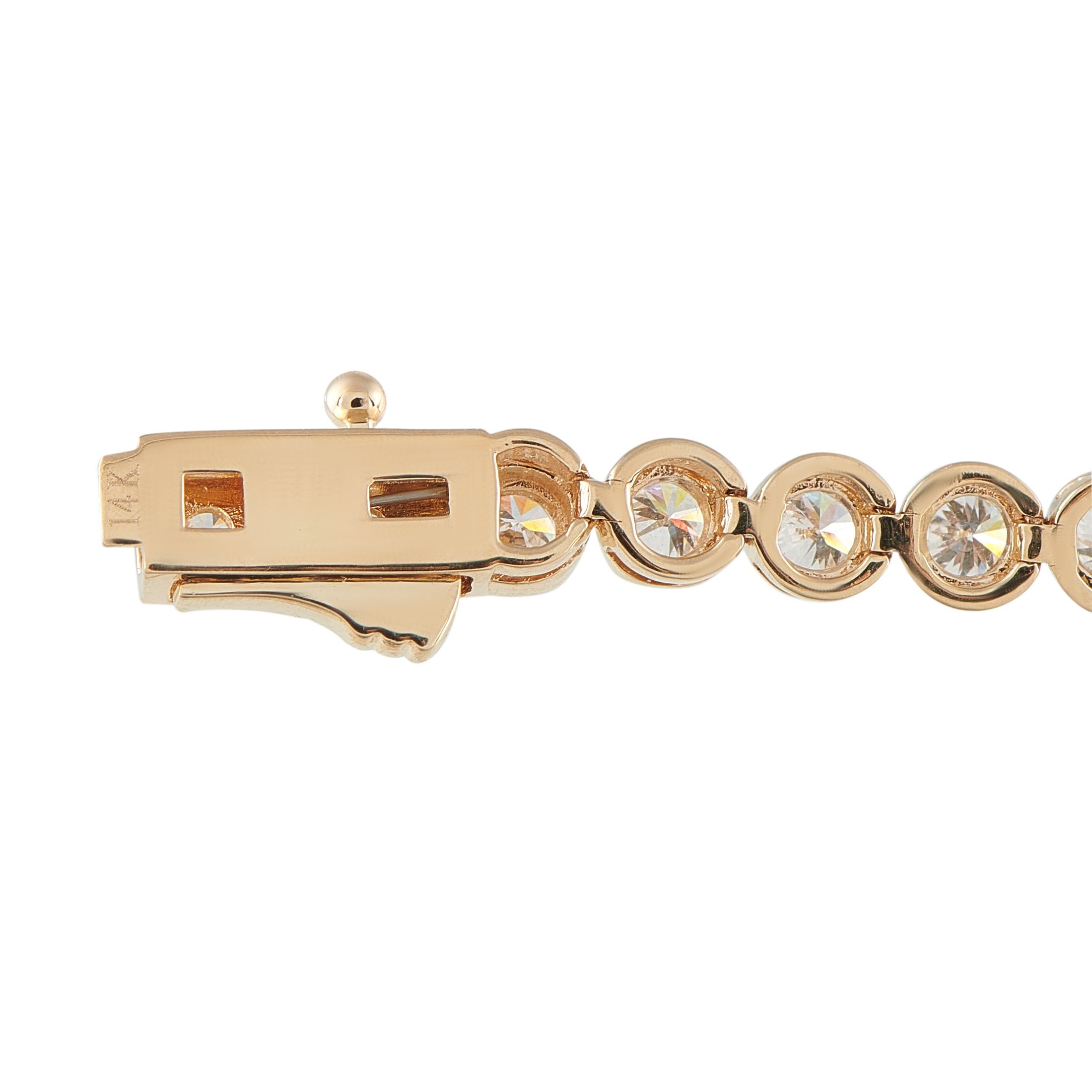 Exclusive 14K Yellow Gold 3.40ct Lab-Grown Diamond Tennis Bracelet