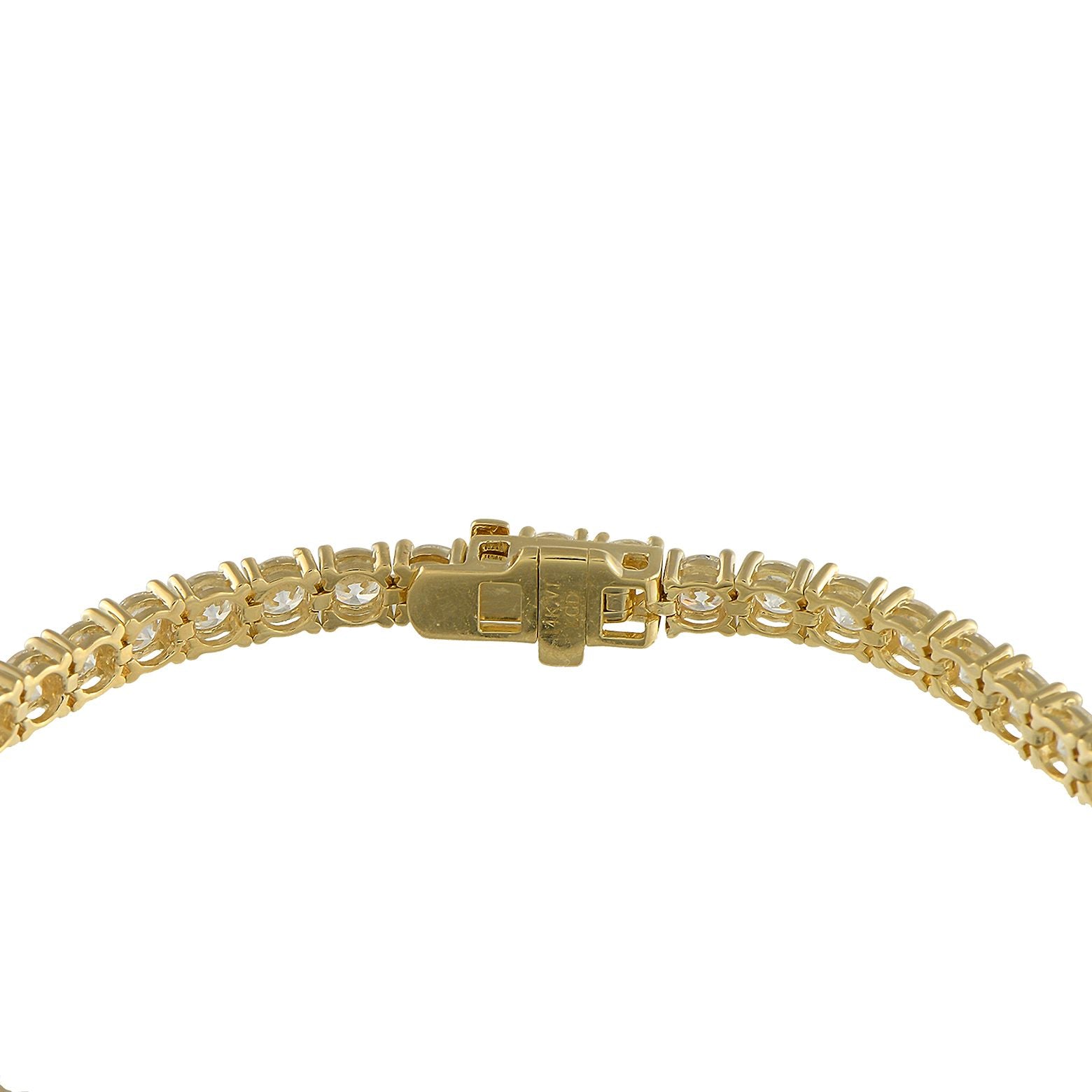 Exclusive 14K Yellow Gold 6.65ct Lab-Grown Diamond Tennis Bracelet