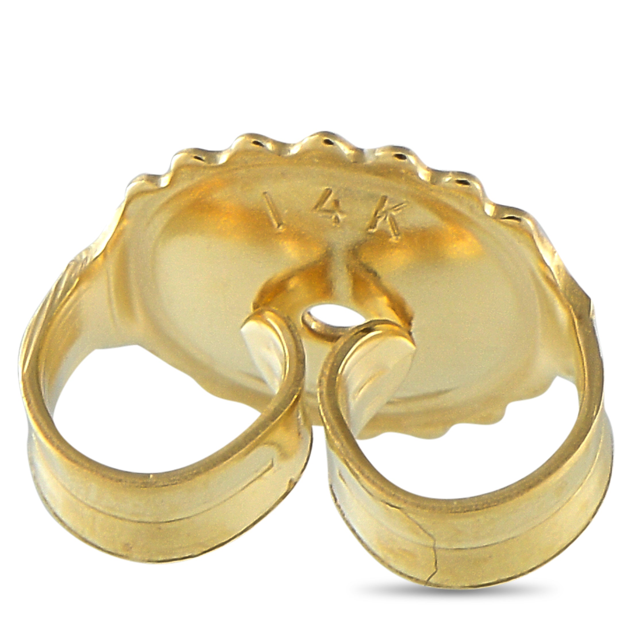 14K Yellow Gold 4.10 ct Lab-Grown Diamond Stud Earrings