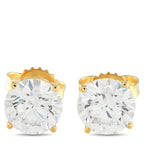 Exclusive 14K Yellow Gold 3.10ct Lab-Grown Diamond Stud Earrings LG03-03-091125 – Set in 14K yellow gold, these Exclusive  st