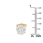 Exclusive 14K Yellow Gold 3.10ct Lab-Grown Diamond Stud Earrings
