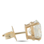 14K Yellow Gold 5.0ct Lab-Grown Diamond Stud Earrings